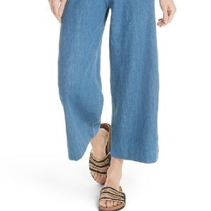 Free people high waisted crop wide leg pants
